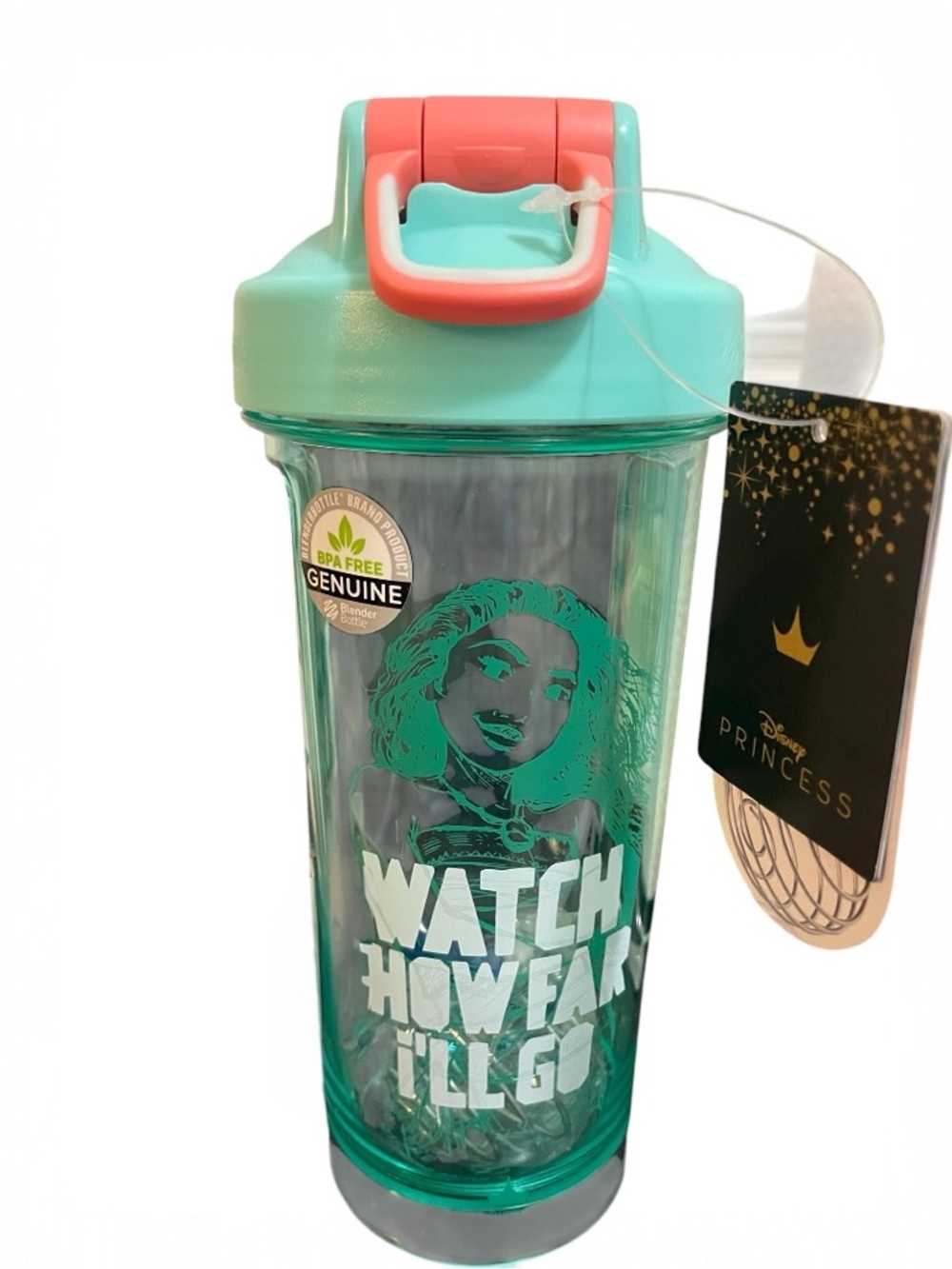 Disney Princess Moana Blender Bottle 28oz | “Watch How Far I’ll Go” - NWT